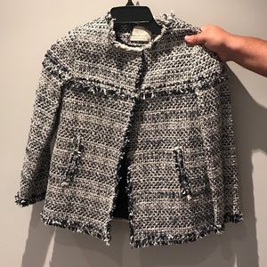 NWT- Zara girls size 9/10 tweed jacket